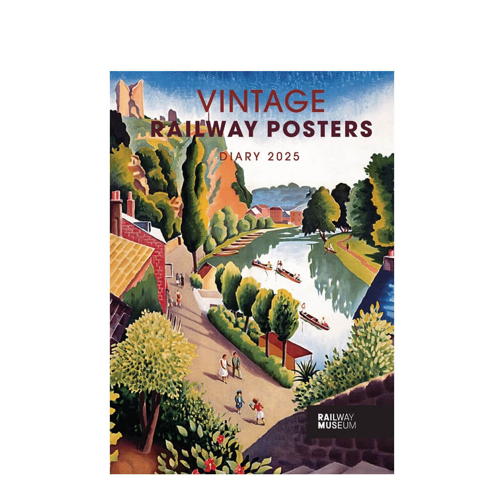 Vintage Railway Posters NRM A5 Diary Week to View 2025